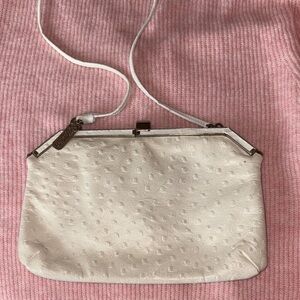 Chic White Clutch with Strap